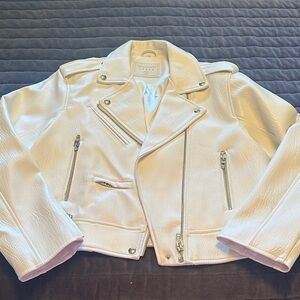 Blank NYC faux leather moto jacket - sz small